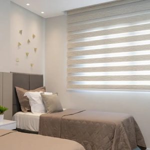 Persiana Double Vision Plus - Bege Texturizado
