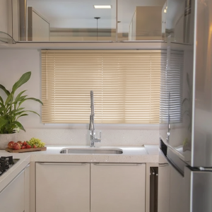 Persiana Horizontal Alumínio 25mm - Bege