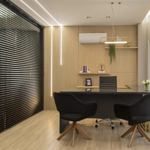 Persiana Horizontal Alumínio 50mm - Preta