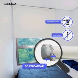 Persiana Rolô Blackout InstalaFácil - Bege