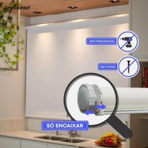 Persiana Rolô Blackout InstalaFácil - Branca