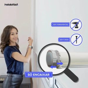 Persiana Rolô Blackout InstalaFácil - Branca Texturizado