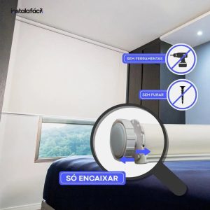 Persiana Rolô Blackout InstalaFácil - Cinza