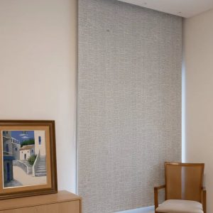 Persiana Rolô Blackout - Prata Escamadas Texturizada