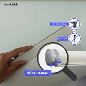 Persiana Rolô Blackout Tecido Liso InstalaFácil - Bege