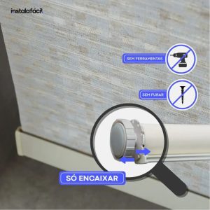 Persiana Rolô Opaca InstalaFácil - Bege Rústica Claro