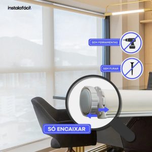 Persiana Rolô Tela Solar 5% InstalaFácil - Bege Claro