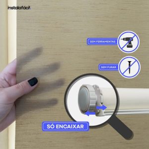 Persiana Rolô Translúcida Slim InstalaFácil - Bege Gold