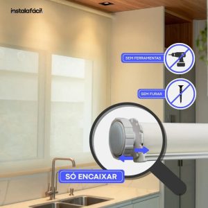 Persiana Rolô Translúcida Slim InstalaFácil - Off White