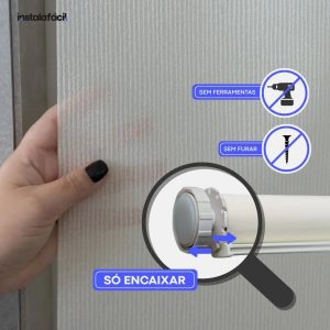 Persiana Rolô Translúcida Texturizada InstalaFácil - Bege