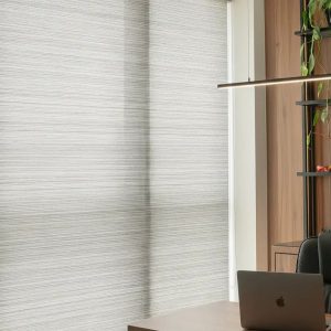 Persiana Rolô Translúcida Texturizada - Prata