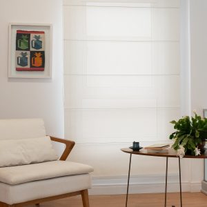 Persiana Romana Tela Solar 5% - Branca